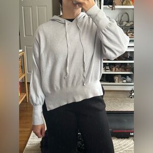 Abercrombie and Fitch super soft knitted blue gray hoodie size S